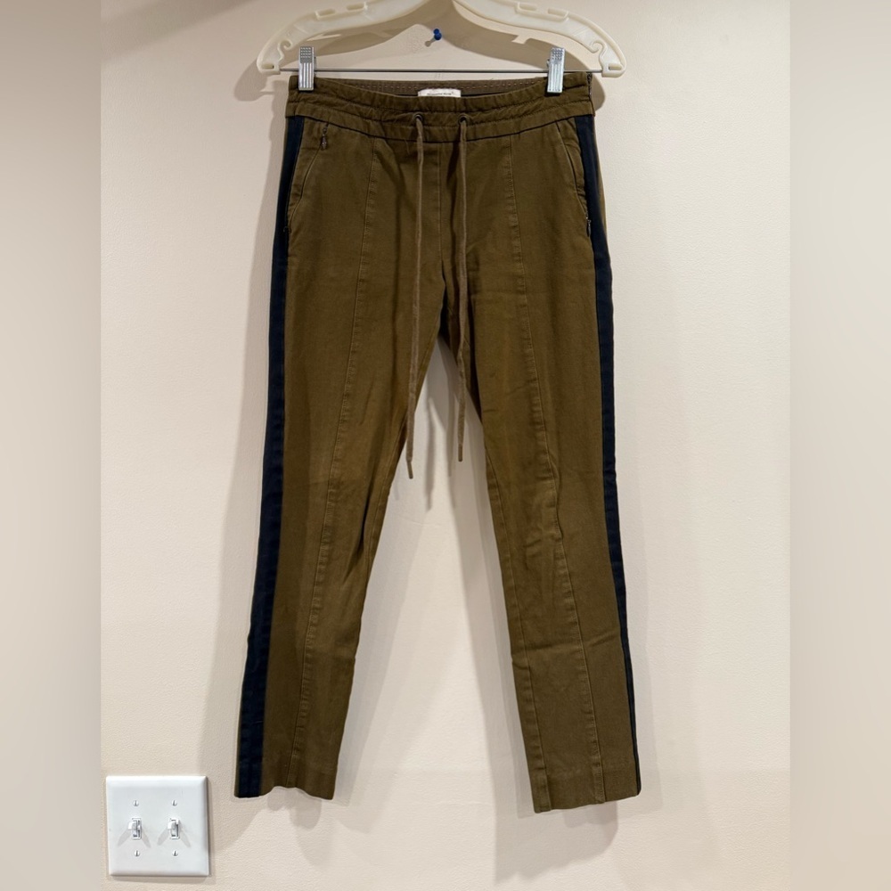 🔥Anthropologie Dark Olive and Black Pants Women’s Sz 0 EUC🔥